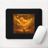 Erinnere dich wer du bist Lustige Evolution Meme H Mousepad (Mit Mouse)