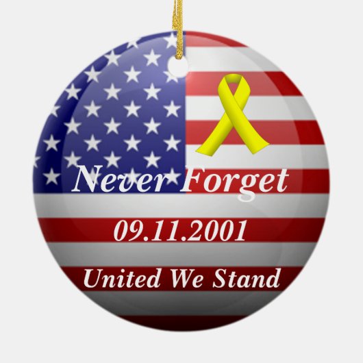 Erinnern an 9/11 keramik ornament (Hinten)