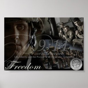 Erinnern an am 11. September Plakat