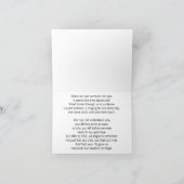 Erinnern an das Leben einer Liebe, die du verloren Karte (Innenseite)