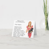 Erinnern an das Leben einer Liebe, die du verloren Karte (Rückseite)