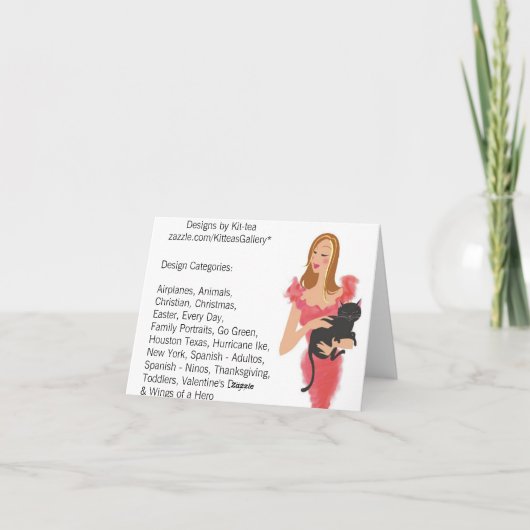 Erinnern an das Leben einer Liebe, die du verloren Karte (Rückseite)