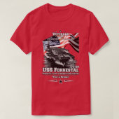 ERINNERN AN die USS Forrestal Navy Sailers T-Shirt (Design vorne)