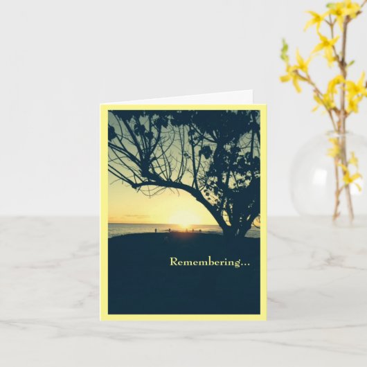 Erinnern an einen, der ein anderes Beileid gemacht Karte (Gelbe Blume)