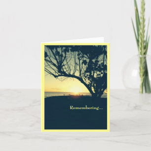 Erinnern an einen, der ein anderes Beileid gemacht Karte