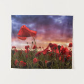Erinnern an | Feld der Mohnblumen Wandteppich (Vorderseite (Horizontal))