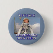 Erinnern an John Glenn-Knopf Button (Vorderseite)