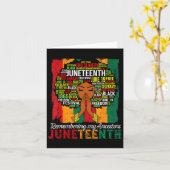 Erinnern an Juneteenth Celebrate Blac Karte (Gelbe Blume)