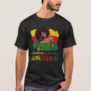 Erinnern an meine Vorfahren Junenth Black Freedom T-Shirt
