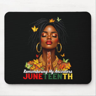 Erinnern an meine Vorfahren Juneteenth Natural Hai Mousepad