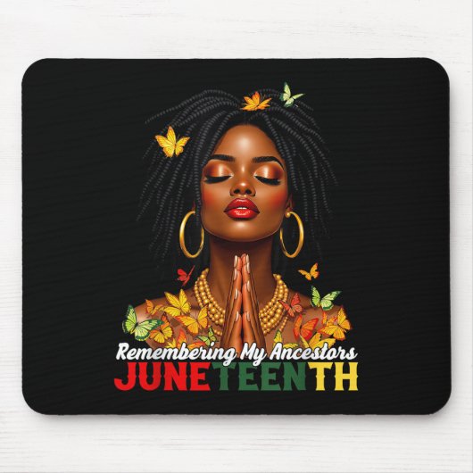Erinnern an meine Vorfahren Juneteenth Natural Hai Mousepad (Vorne)