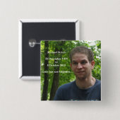Erinnern an Michael-Knopf Button (Vorne & Hinten)