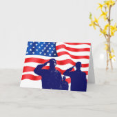 Erinnern an unsere Held-Militärgruß-Karten Karte (Gelbe Blume)