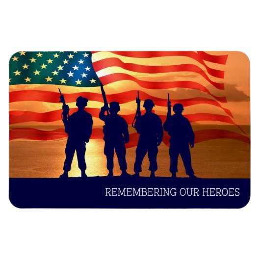 Erinnern an unsere Helden. Militaria Magnet (Horizontal)