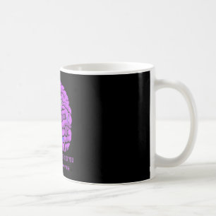 Erinnern für Gehirn Alzheimers Bewusstsein Lila Kaffeetasse