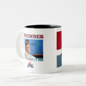 ERINNERN JFK ZWEIFARBIGE TASSE (Vorderseite Links)