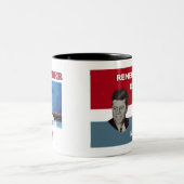 ERINNERN JFK ZWEIFARBIGE TASSE (Mittel)