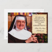 ERINNERN MUTTER ANGELICA. POSTKARTE (Vorne/Hinten)