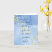 Erinnern Sie Ihre Probleme, wer Gott ist Inspirati Karte (Gelbe Blume)