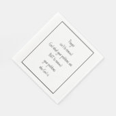 Erinnern Sie Ihre Probleme, wer Gott ist Inspirati Serviette (Ecke)