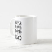 Erinnern Sie immer, dass sich Sie tapferer sind, Kaffeetasse (Vorderseite Links)