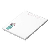 Erinnern Sie mich an BlumenBouquet in Glass Jar No Notizblock (Rotiert)