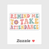 Erinnern Sie mich an die Teilnahme, Geschenkidee f Aufkleber (Blatt)