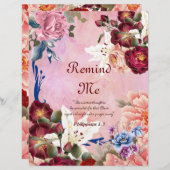 Erinnern Sie mich an Personalisiertes Papier (Vorne/Hinten)