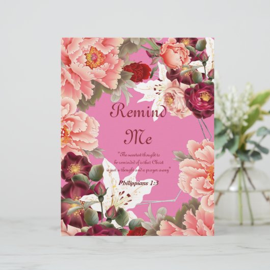 Erinnern Sie mich an Personalisiertes Papier (Stehend Vorderseite)