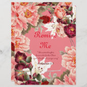 Erinnern Sie mich an Personalisiertes Papier (Vorne/Hinten)