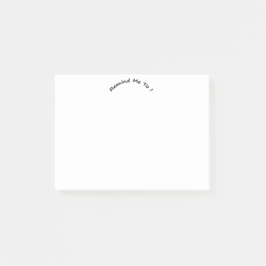 Erinnern Sie mich an Post-it Klebezettel (Vorderseite)
