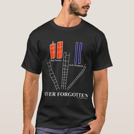 Erinnern Sie sich an 9-11, nie vergessener, 10. T-Shirt (Vorderseite)