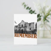 Erinnern Sie sich an Alamo Postkarte (Stehend Vorderseite)
