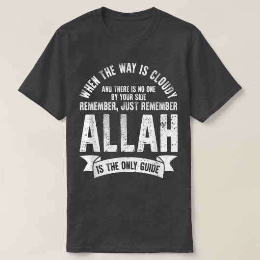 Erinnern Sie sich an Allah islamische Religion Gla T-Shirt (Design vorne)
