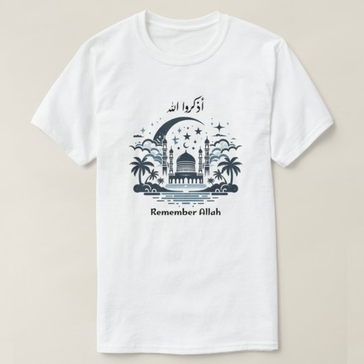 Erinnern Sie sich an Allah T-Shirt (Design vorne)