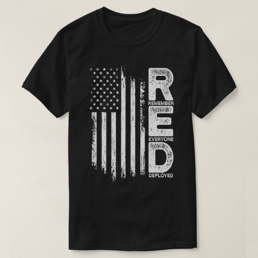Erinnern Sie sich an alle Veteranen verwendet RED T-Shirt (Design vorne)