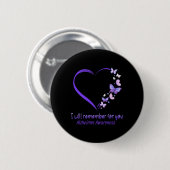 Erinnern Sie sich an Alzheimerheimer Button (Vorne & Hinten)