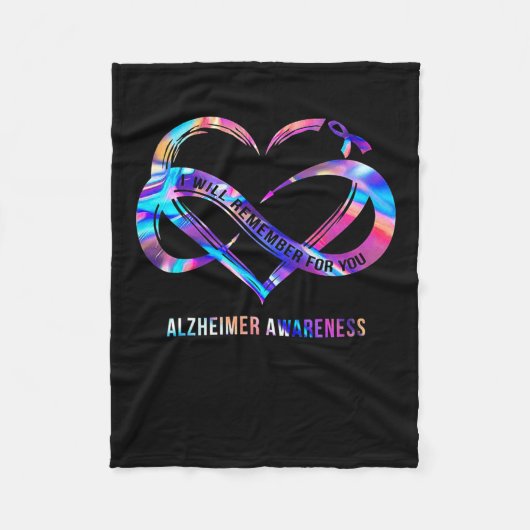 Erinnern Sie sich an Alzheimerheimer Fleecedecke (Vorderseite)