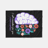 Erinnern Sie sich an Alzheimerheimer Fleecedecke (Vorderseite (Horizontal))