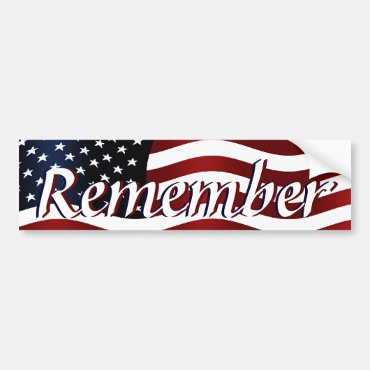 Erinnern Sie sich an Amerika Autoaufkleber (Vorne)