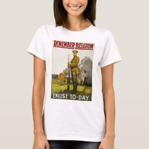 Erinnern Sie sich an Belgien T-Shirt