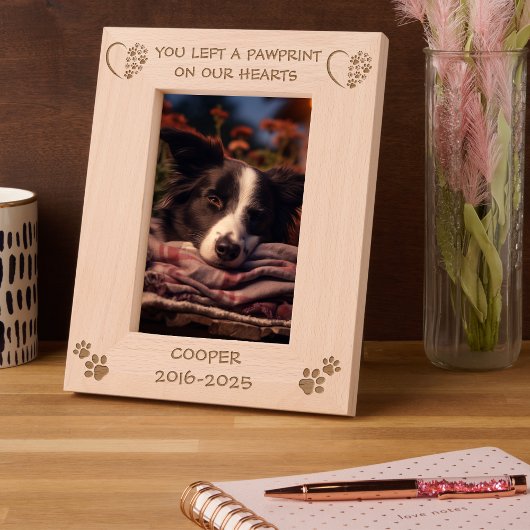 Erinnern Sie sich an das Beileid von Haustieren Geätzte Rahmen