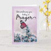 Erinnern Sie sich an das Gebet mit der Blumenkarte Karte (Gelbe Blume)