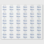 Erinnern Sie sich an das gute alte Gesicht Geschenkpapier (Flach)