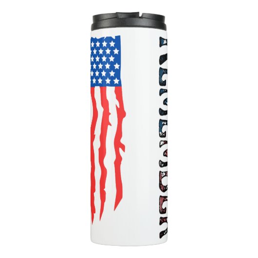 Erinnern Sie sich an das Ragged-Flag Thermosbecher (Rückseite)