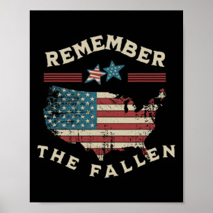 Erinnern Sie sich an den 4. Tag der gefallenen ame Poster