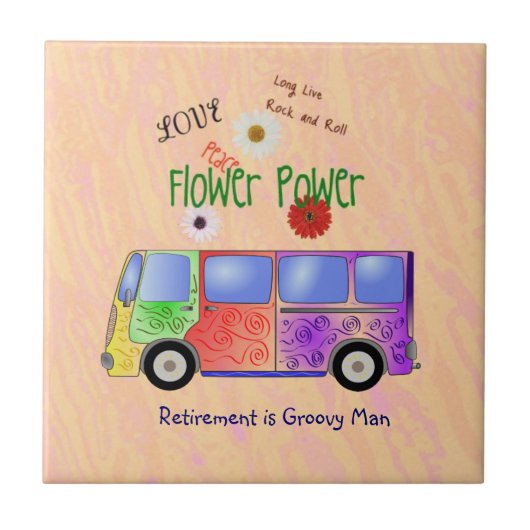 Erinnern Sie sich an den "60er Rock and Roll, Groo Fliese (Vorderseite)