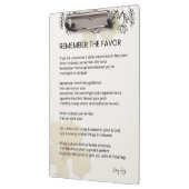 Erinnern Sie sich an den Gefallen - Gnade gefüllt Klemmbrett (Links)