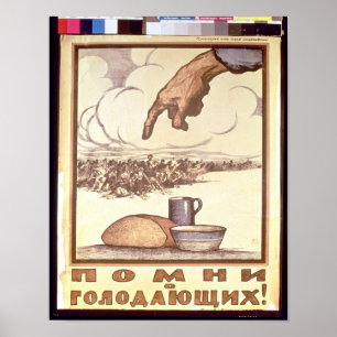 Erinnern Sie sich an den Hunger! Poster, 1921 Poster