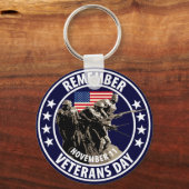 Erinnern Sie sich an den Veteranen-Tag Schlüsselanhänger (Vorderseite)